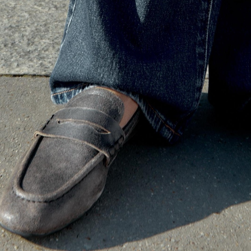 Zara distressed leather loafers - Picture 3 of 10